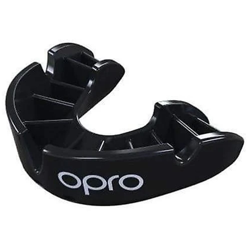 Opro - Self-Fit Bronze Adult Mouthguard - Black