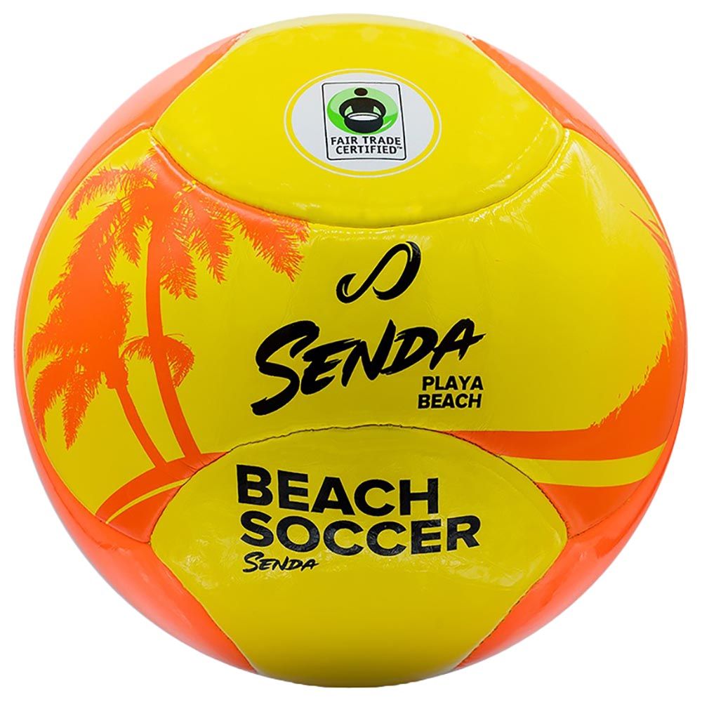 Senda - Abrasion Resistant Playa Soccer Ball Size 5 - Yellow