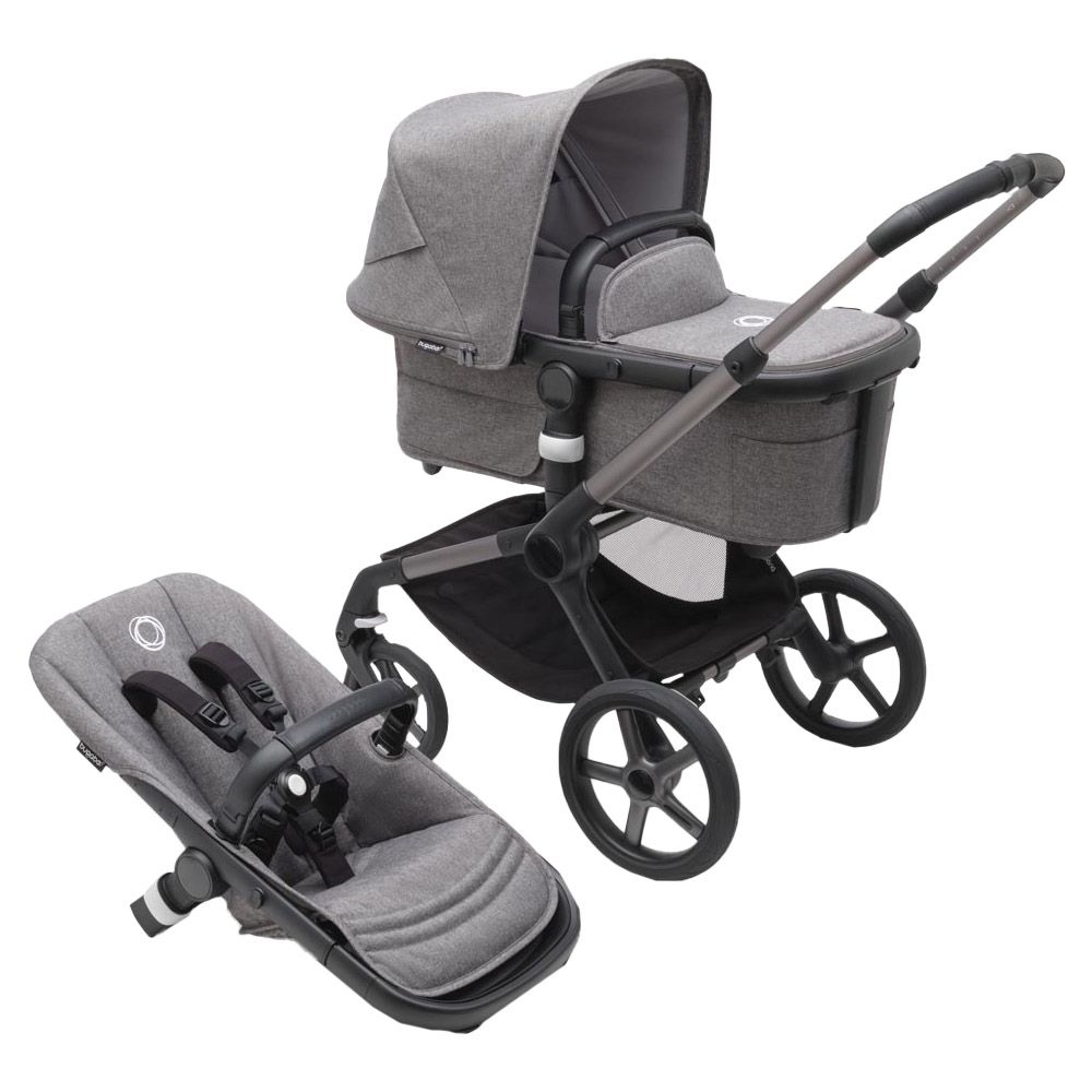 Bugaboo - Fox 5 Complete Stroller - Graphite/Grey Melange