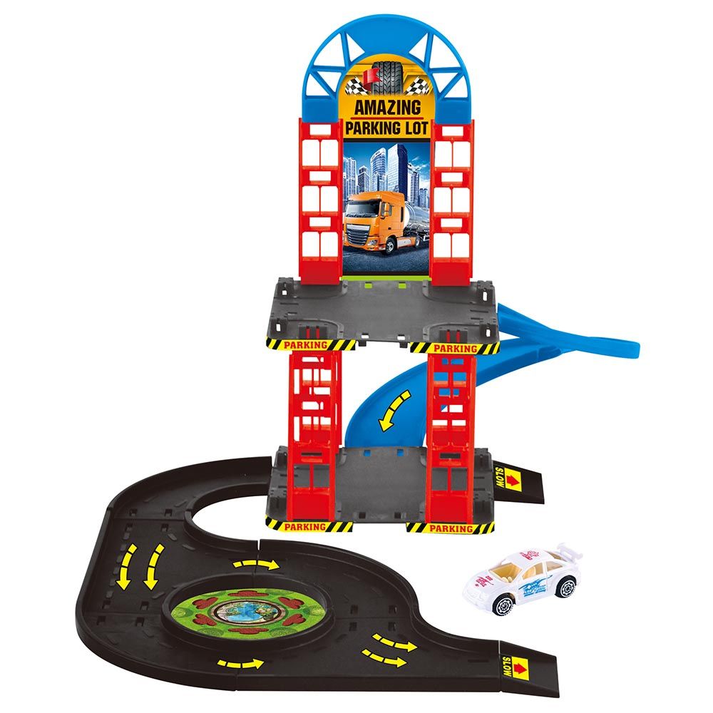 Power Joy - V.Vroom Amazing Parking Lot w/ Car Playset