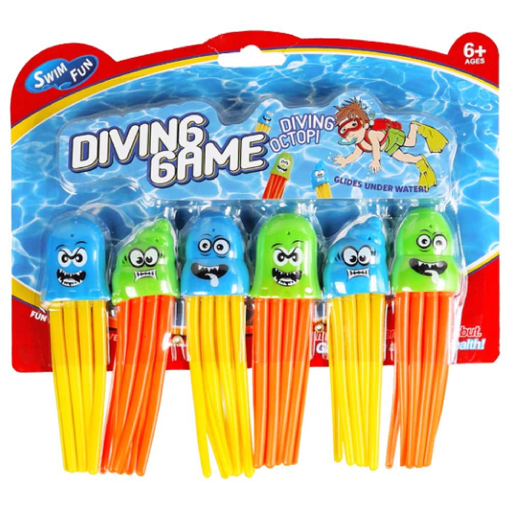 Mondo - Diving Speedy Squid Toys - 6pcs