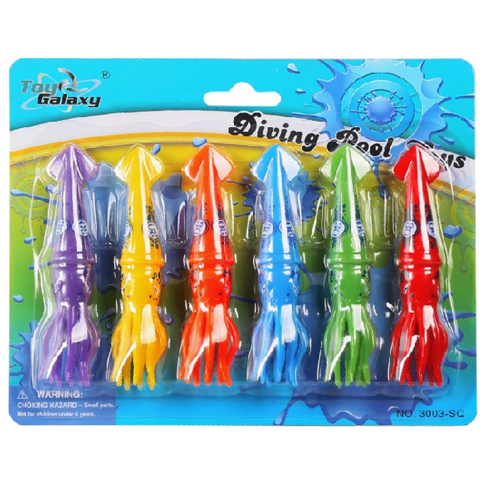 Mondo - Diving Squid Toys - 6pcs