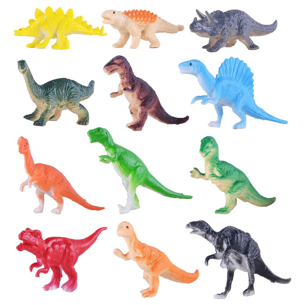 Power Joy - Figurine - Dinosaur - 4-Inch - 6pcs - Style may vary