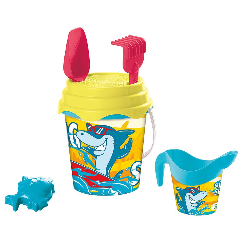 Mondo - Bio Bucket Set - Surfing Shark - 17cm