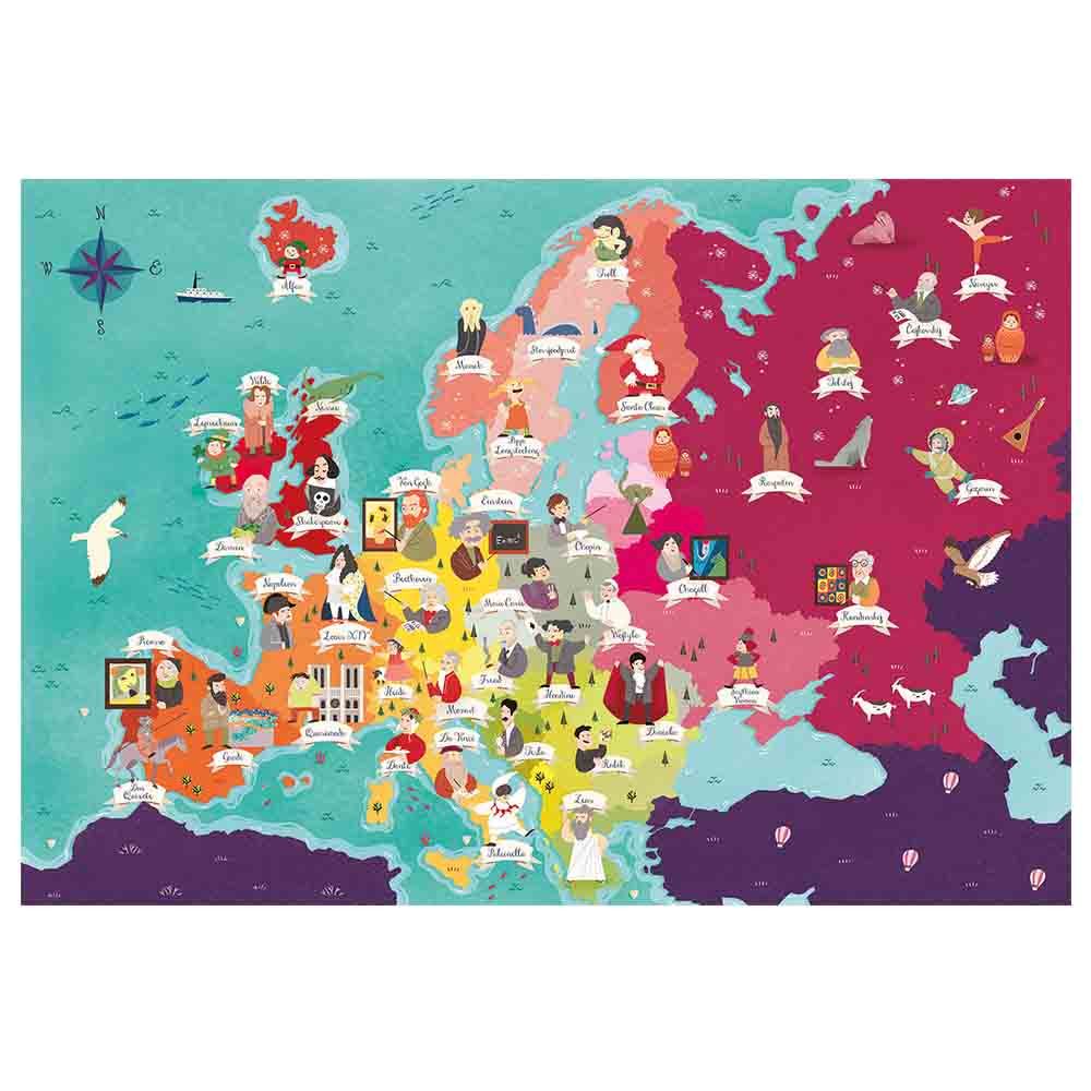 Clementoni - Great People In Europe Puzzle - 250pcs