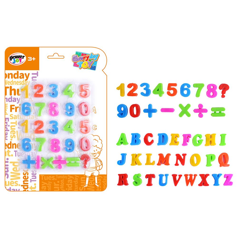 Power Joy - Everyday Toy Magnetic Number or Letter - Assorted