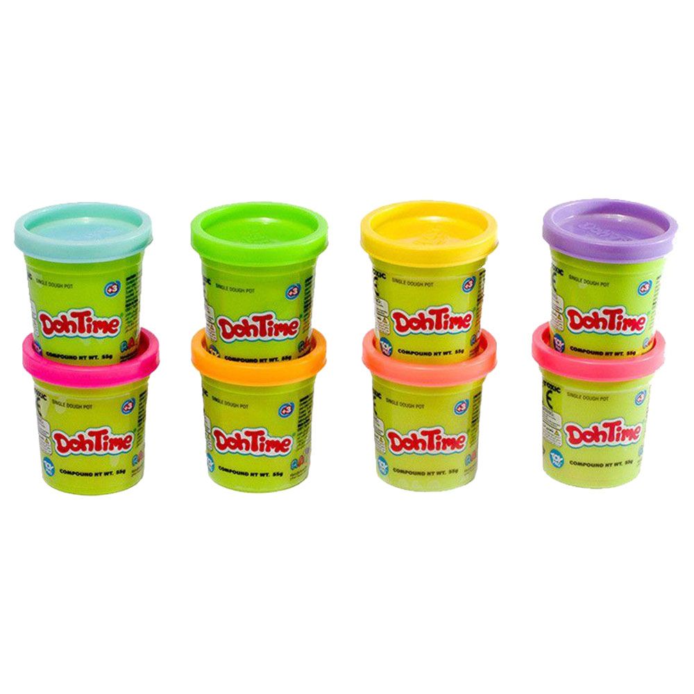 DohTime - Bright Colors 59.14ml Dough Compound - Pack of 8