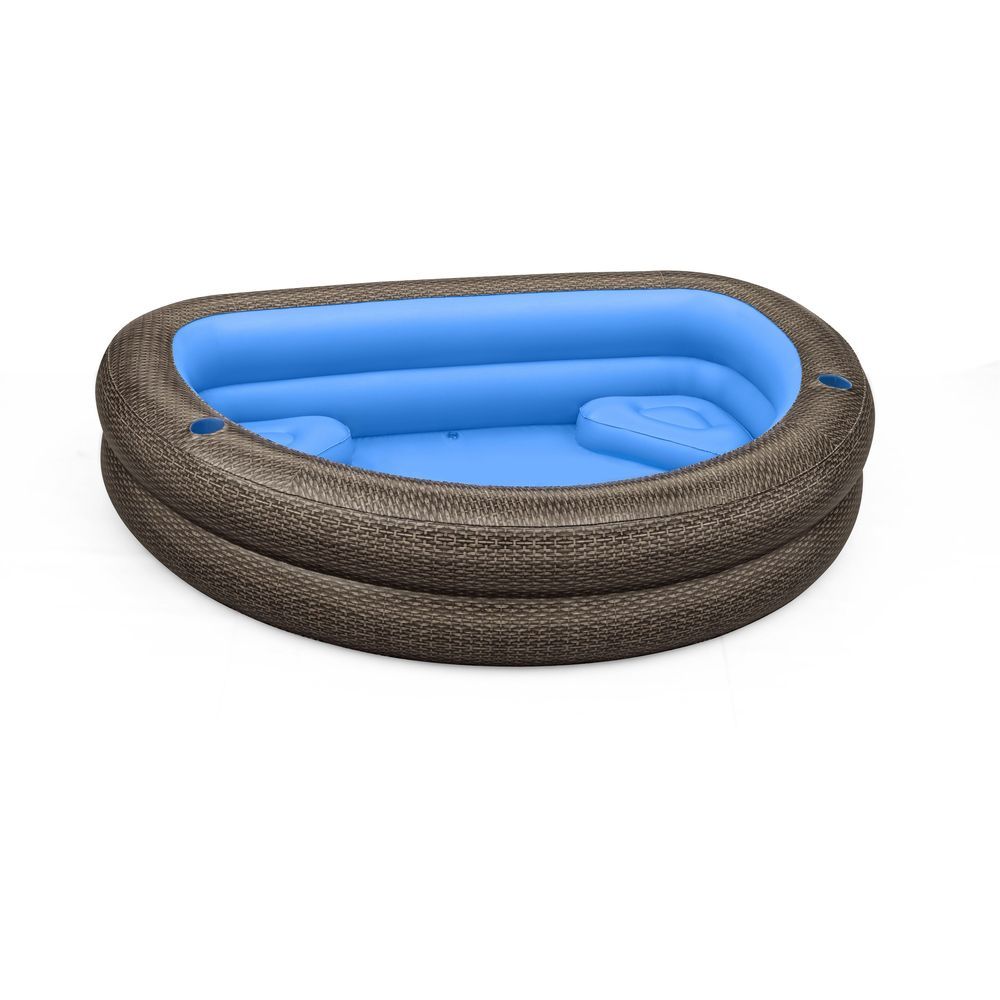 Bestway - Family Pool - Tru Print Wicker 231x178x53cm