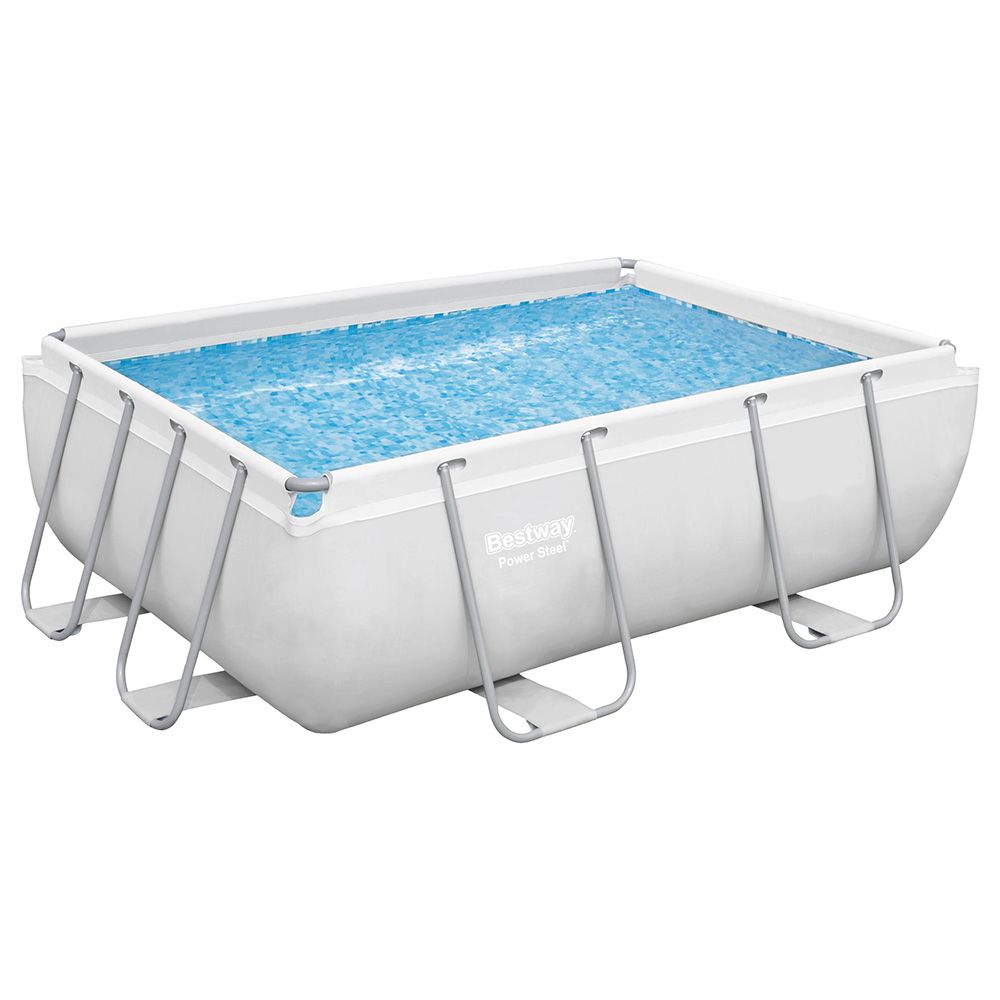 Bestway - Power Steel Rectangular Pool Set 282x196x84cm - White