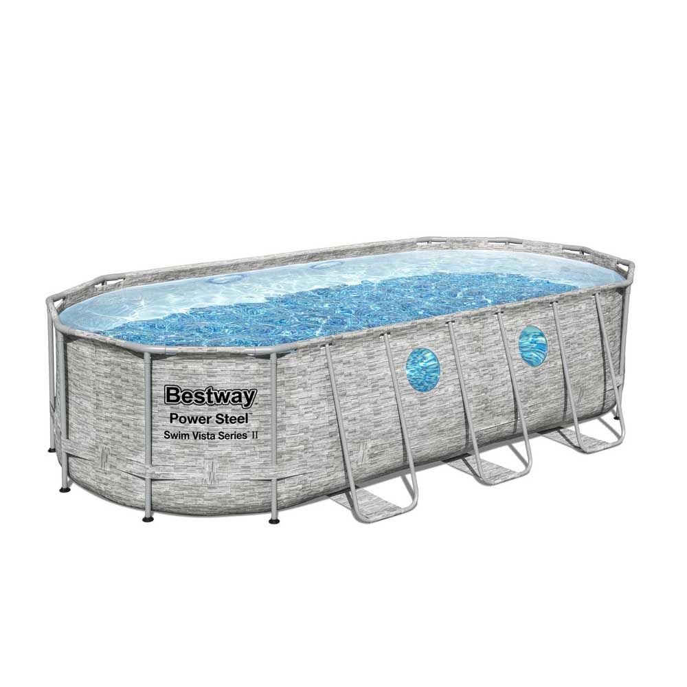 Bestway - Power Steel Vista Pool 549x274x122cm - Brown