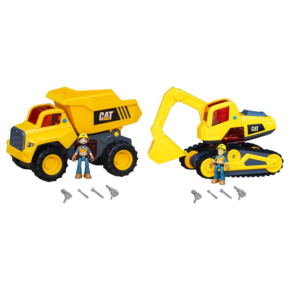 Cat Toys - Light & Sound Power Action Crew Dump Truck 1pc - Assorted