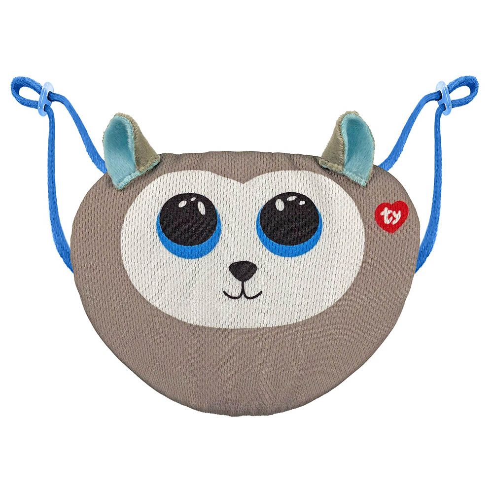 Ty - Beanie Boo Face Mask Husky Slush - Grey