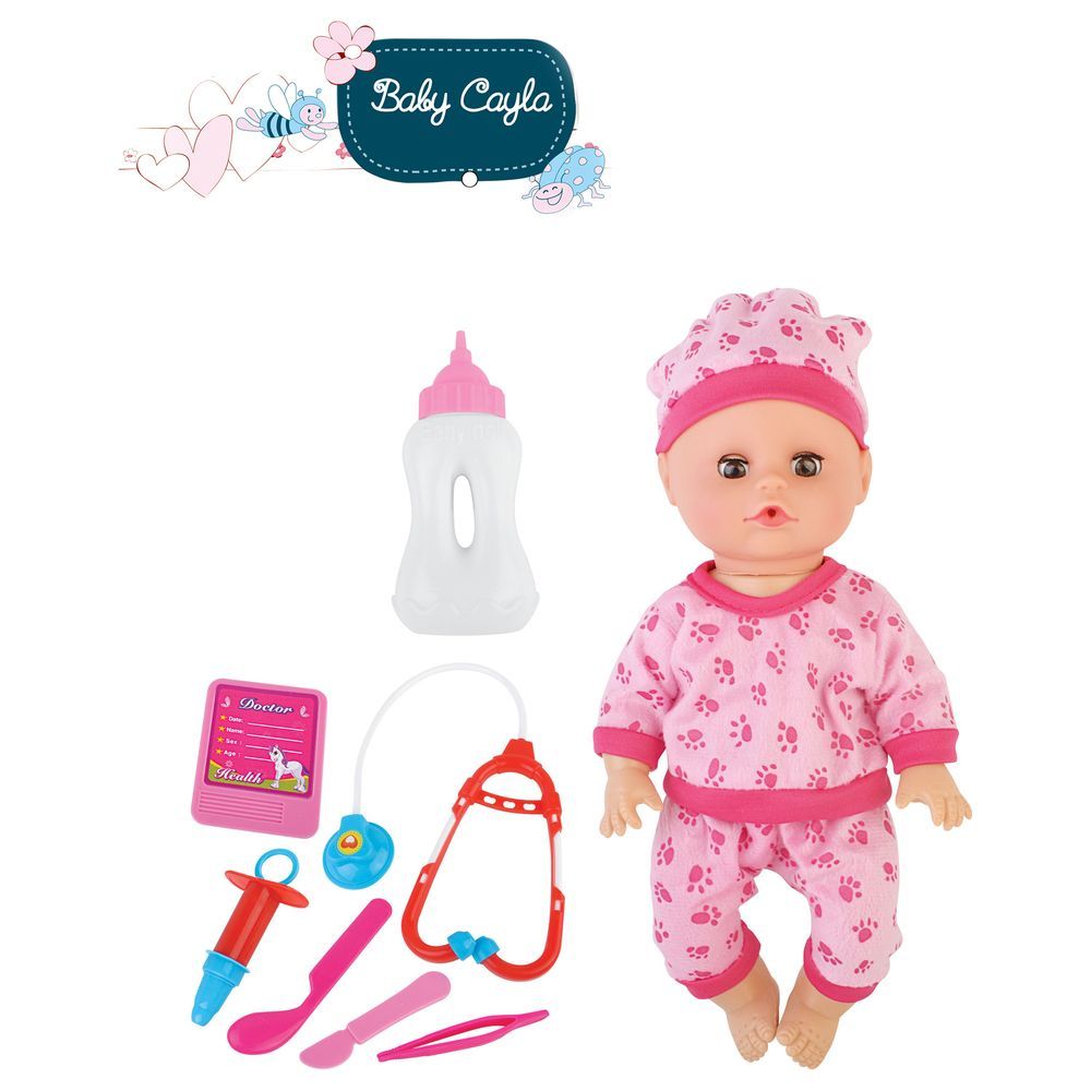 Power Joy - B/O Baby Cayla Doctor Set 30cm