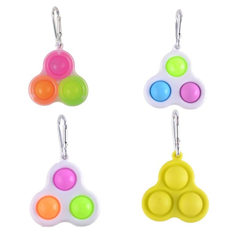 Power Joy - Sensory Toy Dimple 3 Pop K Chain 1pc - Assorted