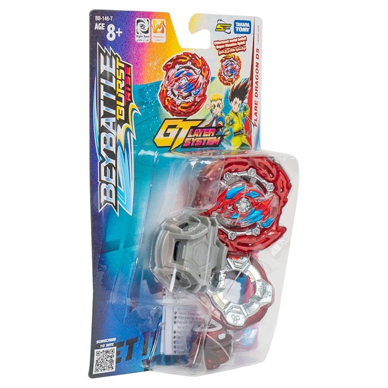 Takara Tomy-Beyblade-Beybattle Burst-Flare Dragon D5