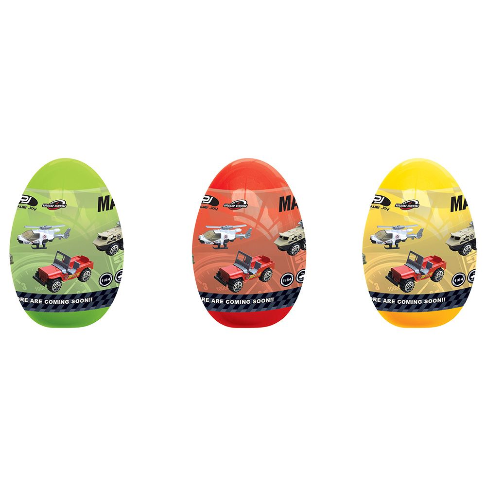 Power Joy - Vroom Vroom Diecast Magic Egg Surprise Pack 1pc