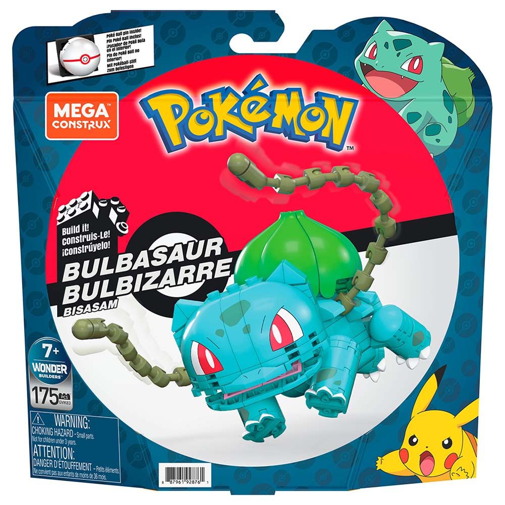 Pokemon - Mega Construx Pokemon Bulbasaur Building Set - 175pcs