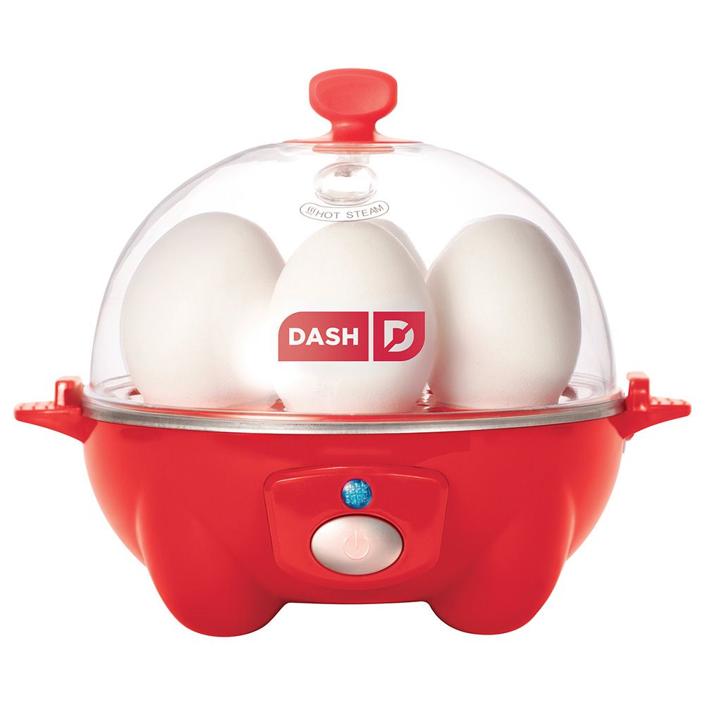 Dash Rapid Egg Cooker: 6 Egg Capacity Electric Cooker - Red