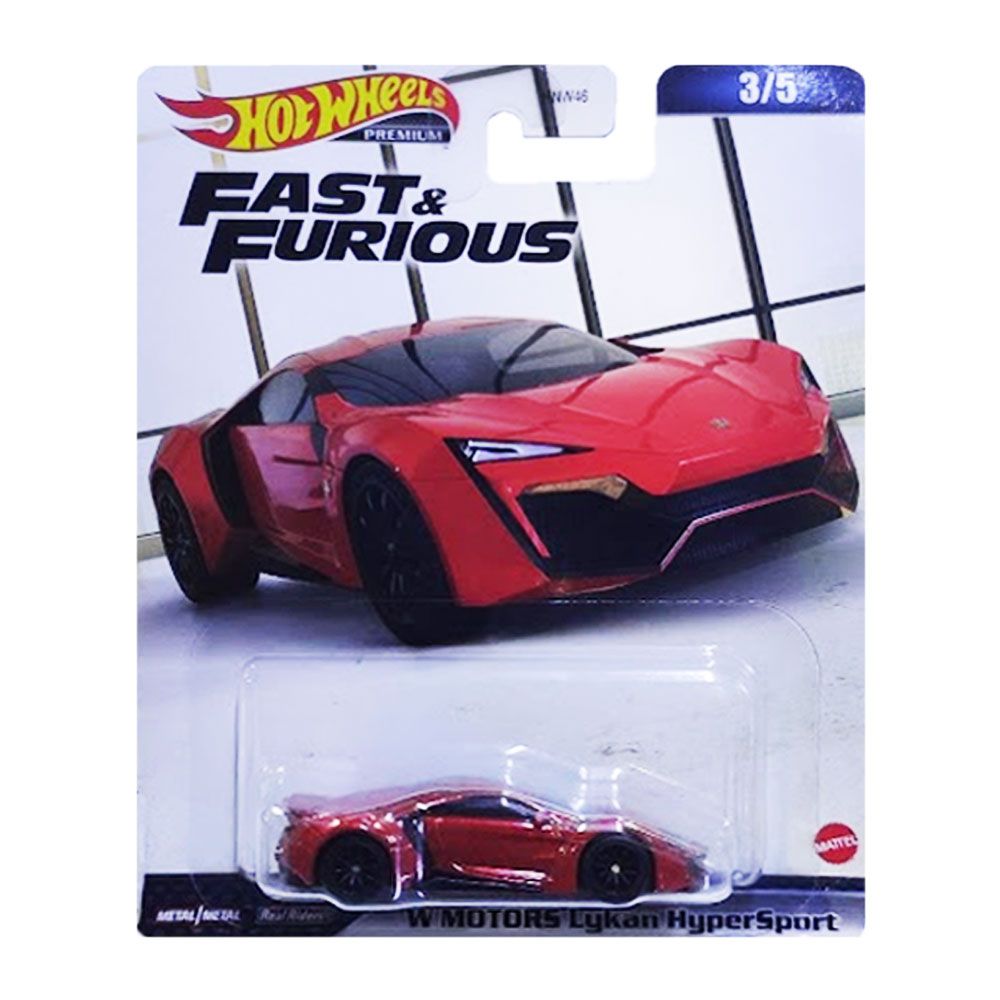 Hot Wheels - Cars Premium Fast & Furious 1/64 Scale Die-Cast Car