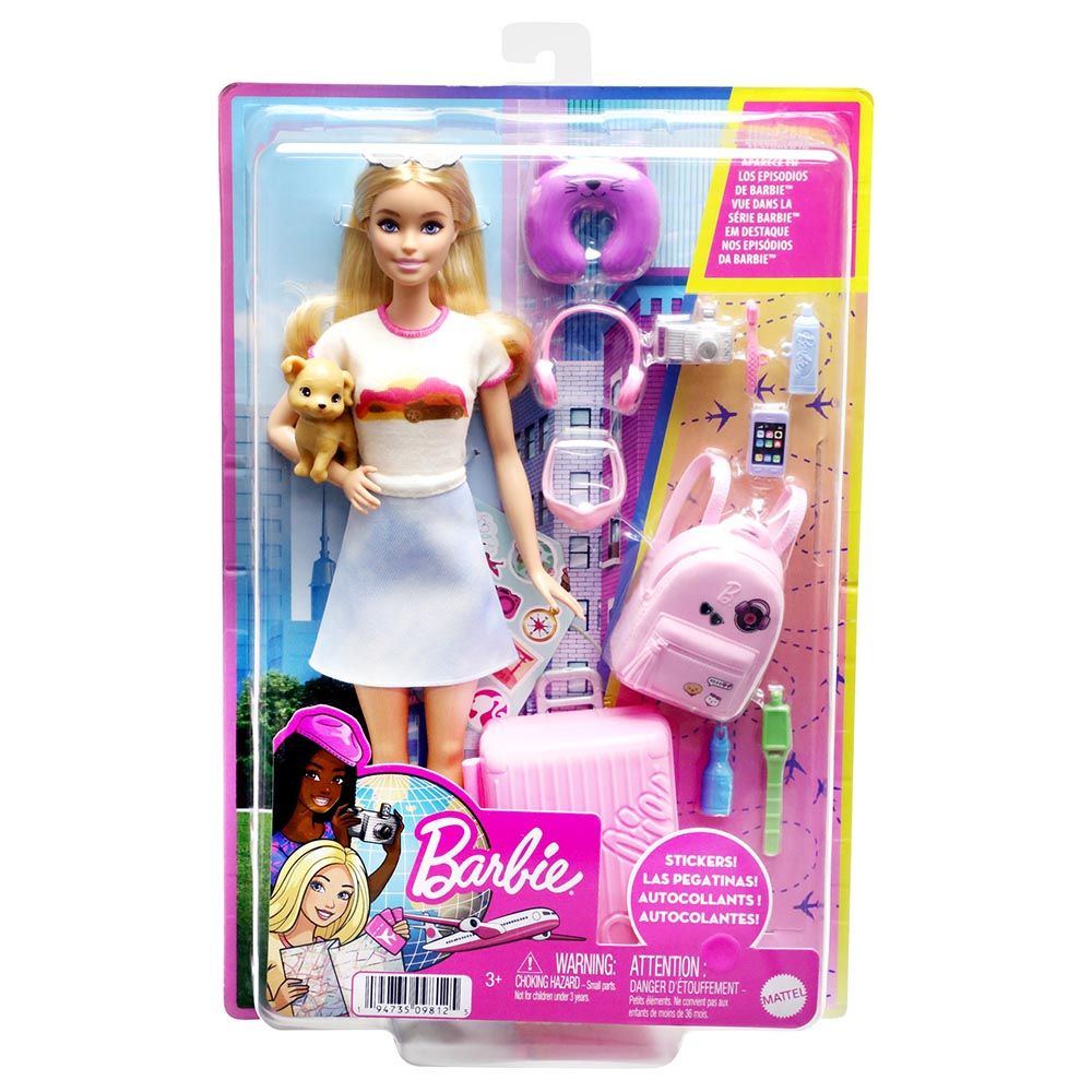 Mattel - Barbie Travel Doll Playset