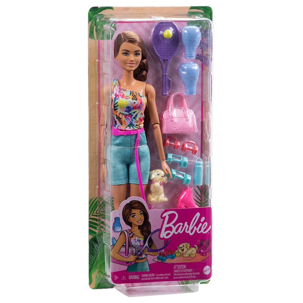 Mattel - Barbie Wellness Doll Playset - Workout