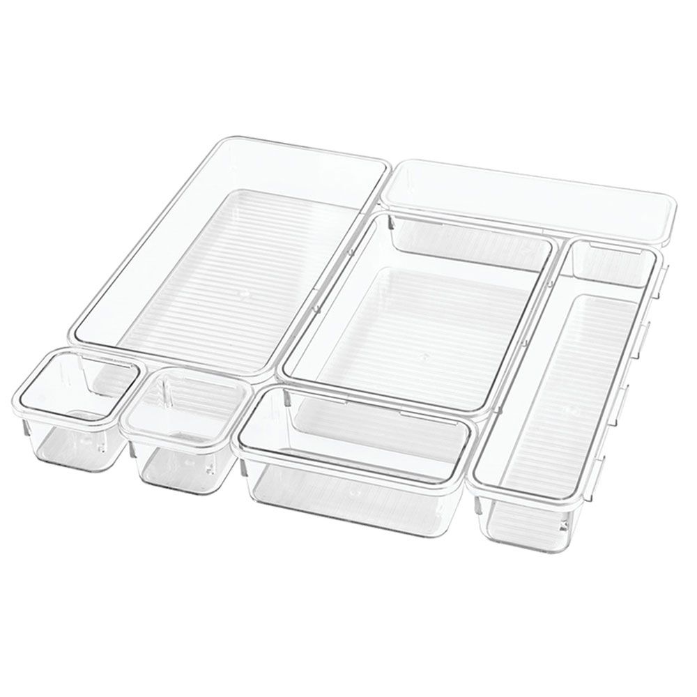 InterDesign - Linus Interlocking Drawer Organizers Set of 7