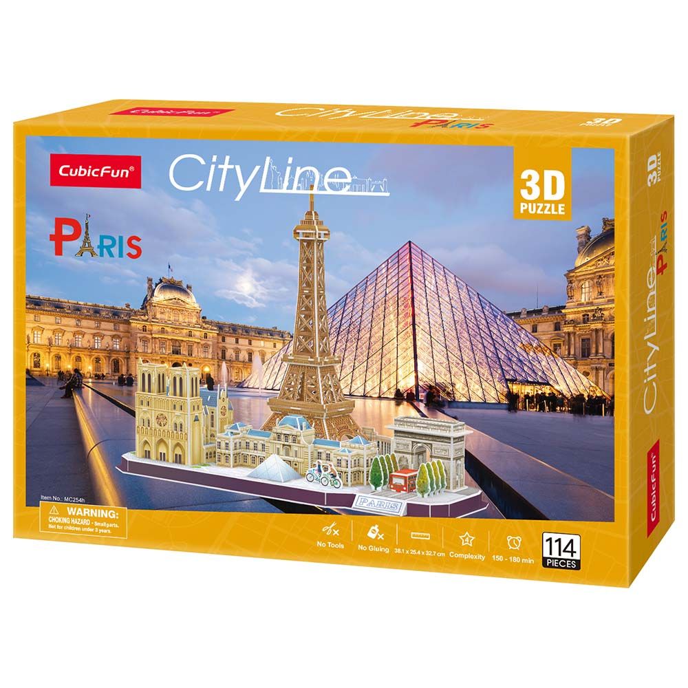 Cubicfun - City Line Paris 3D Puzzle 114pcs