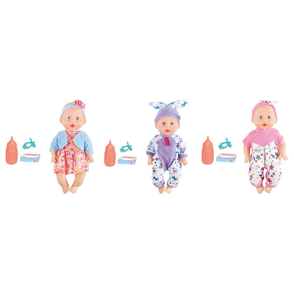 Power Joy - Baby Cayla Drink Doll Playset 31Cm - Assorted 1pc