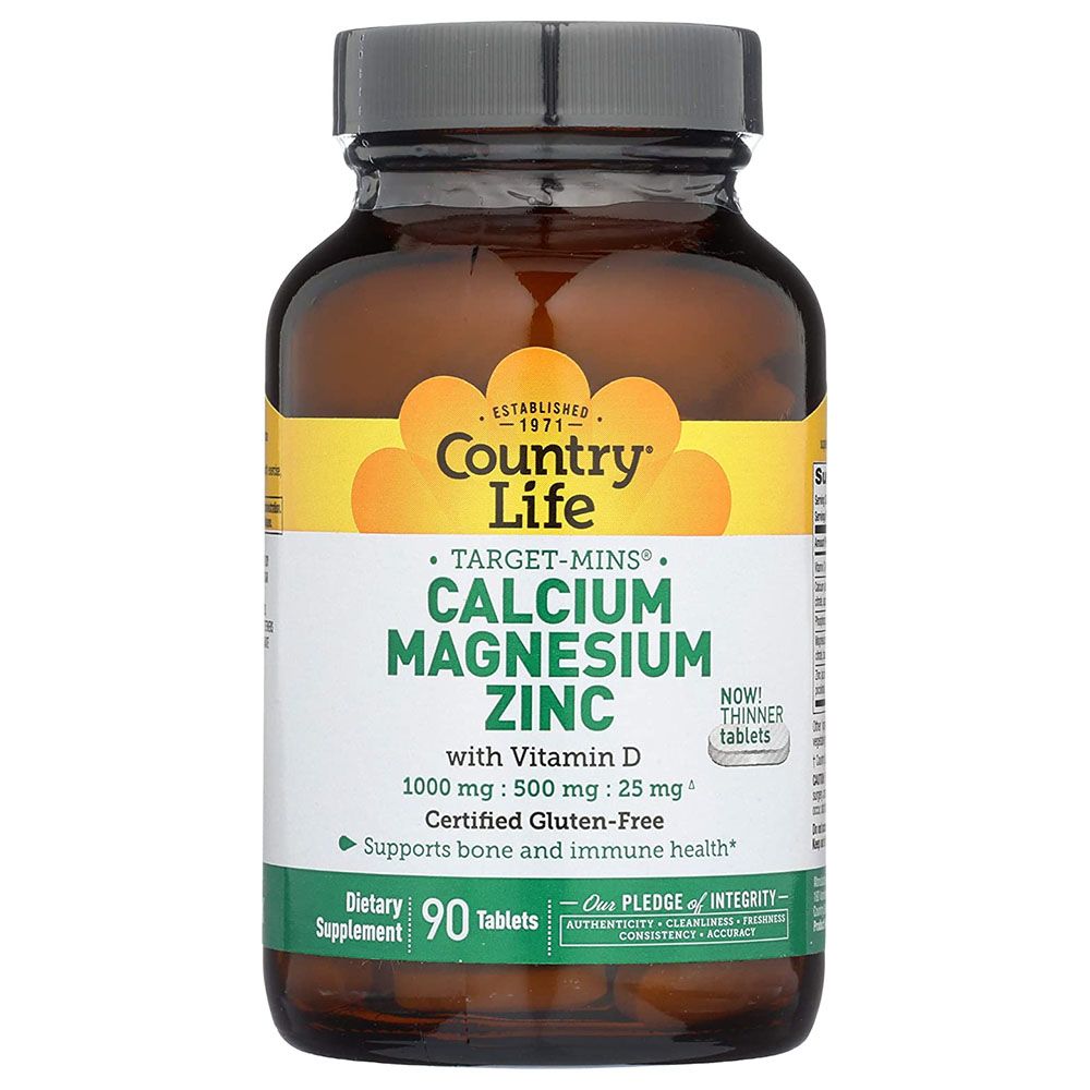 Country Life - Calcium Magnesium Zinc Tablets 90's