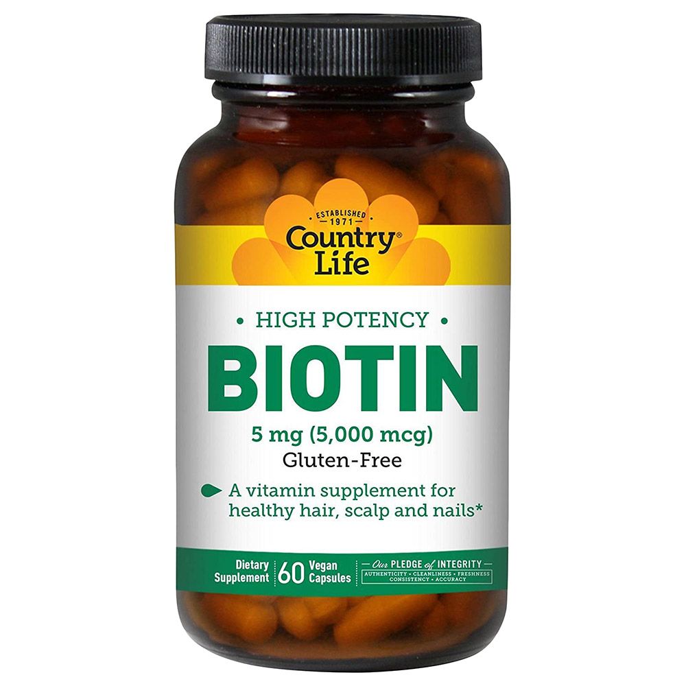 Country Life - High Potency Biotin 5mg Vegan Capsules 60's