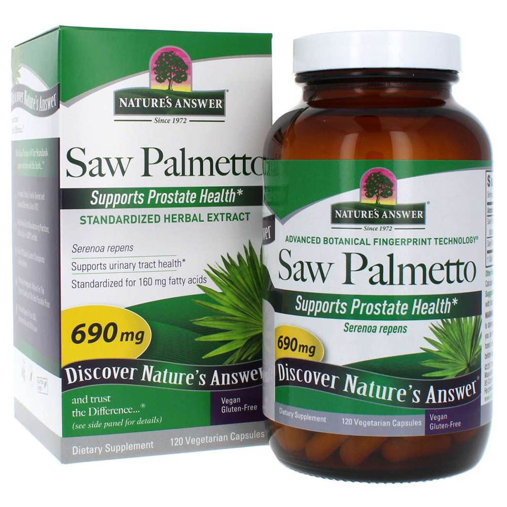 Nature's Answer - Saw Palmetto 690mg Capsules 120's