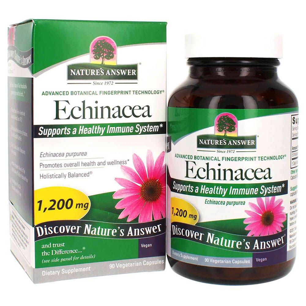 Nature's Answer - Echinacea Herb 1200mg Capsules 90's