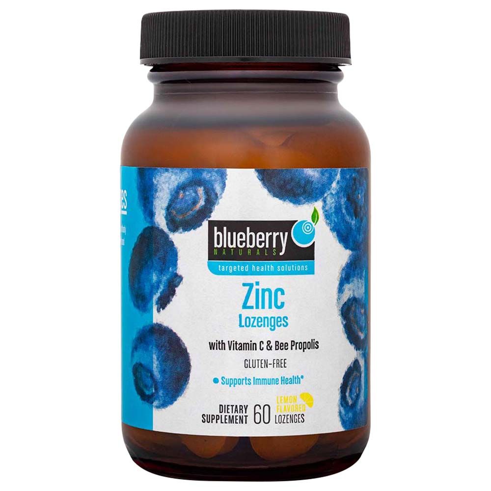 Blueberry Naturals Zinc Lozenges 60 s