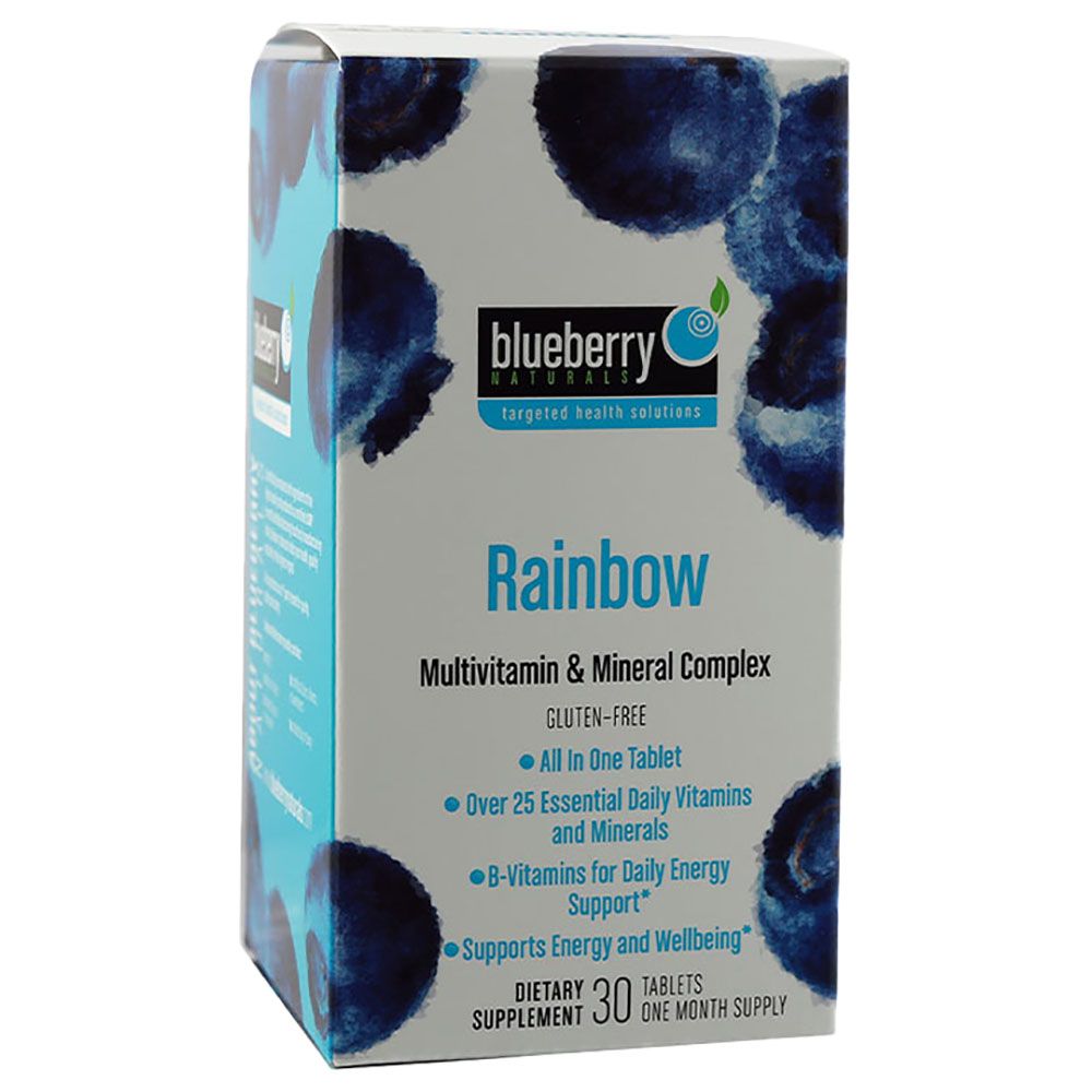 Blueberry Naturals Rainbow Multivitamin Tablets 30 s