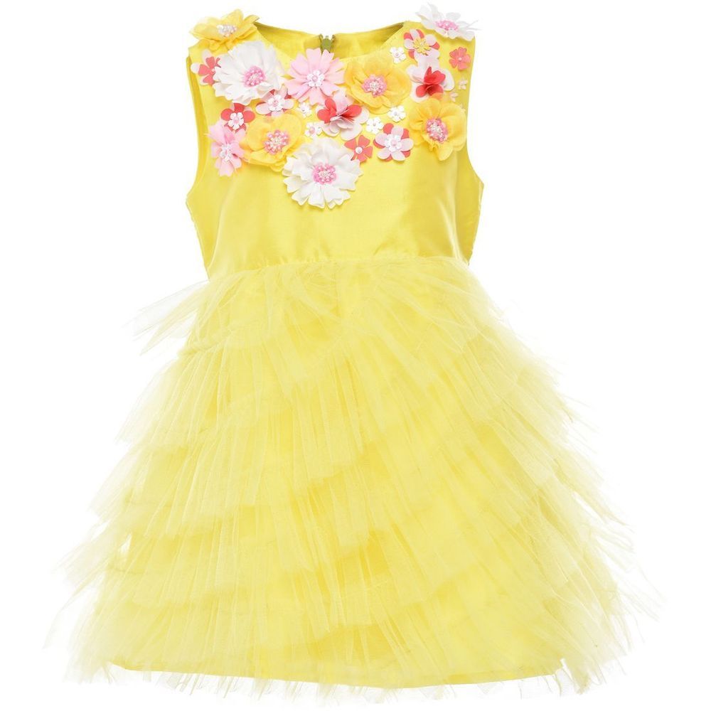 A Little Fable - Yellow Provence Cascade Dress