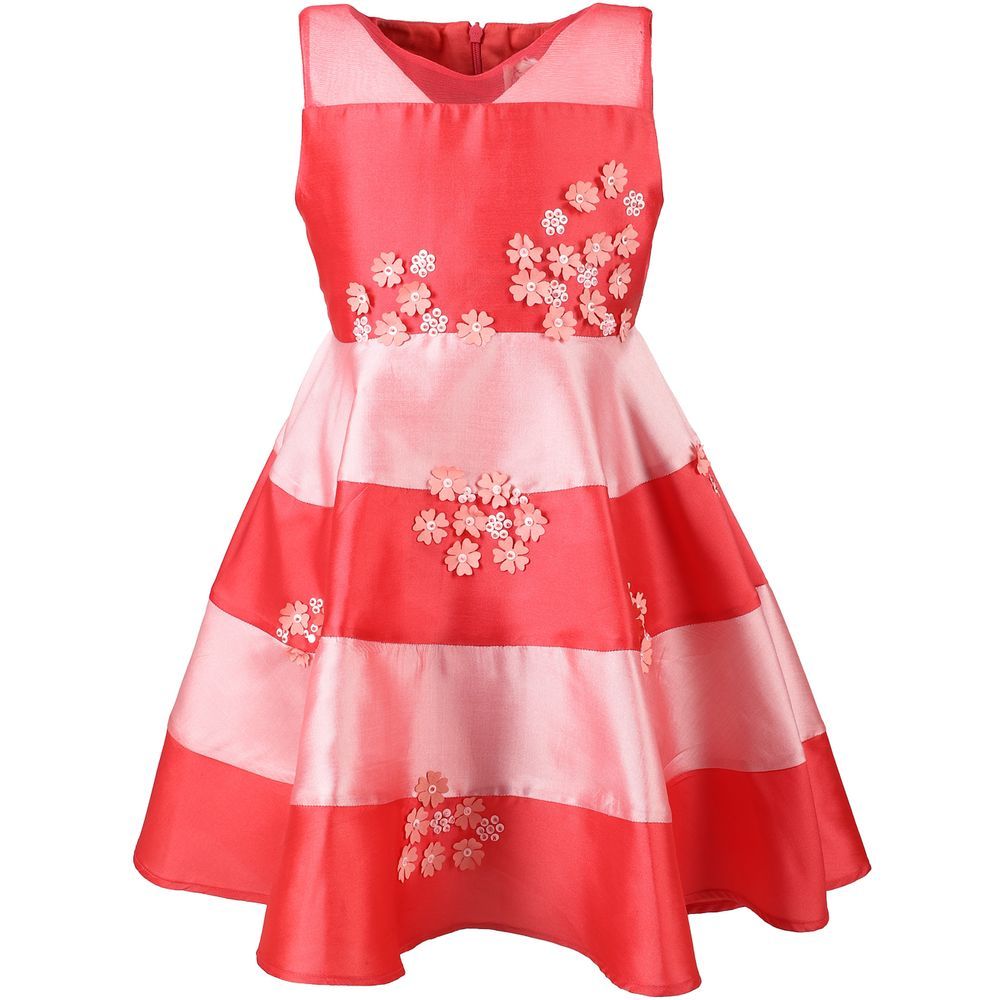 A Little Fable - Pink Hibiscus Dress