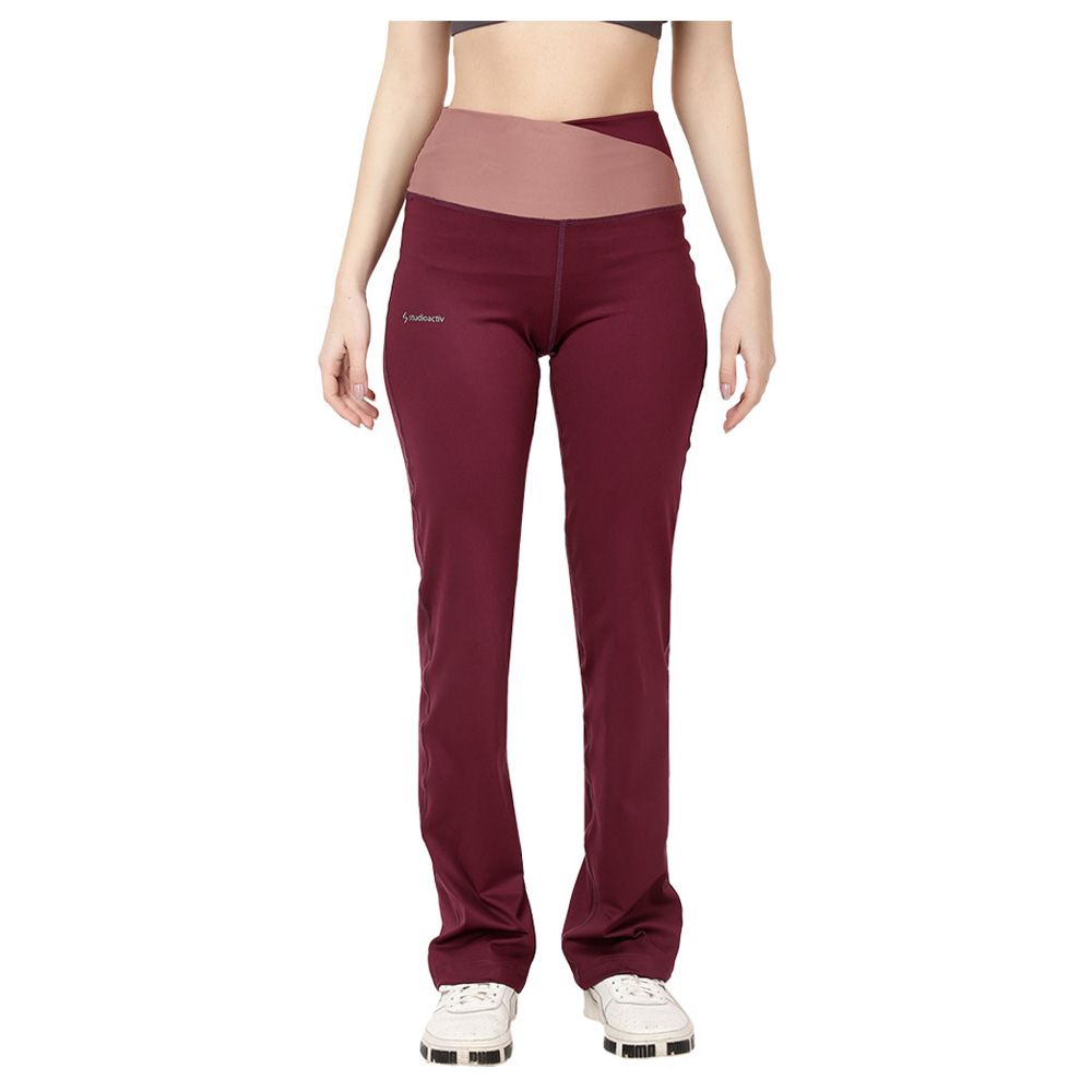 Studioactiv - Flow Straight Pants - Wine