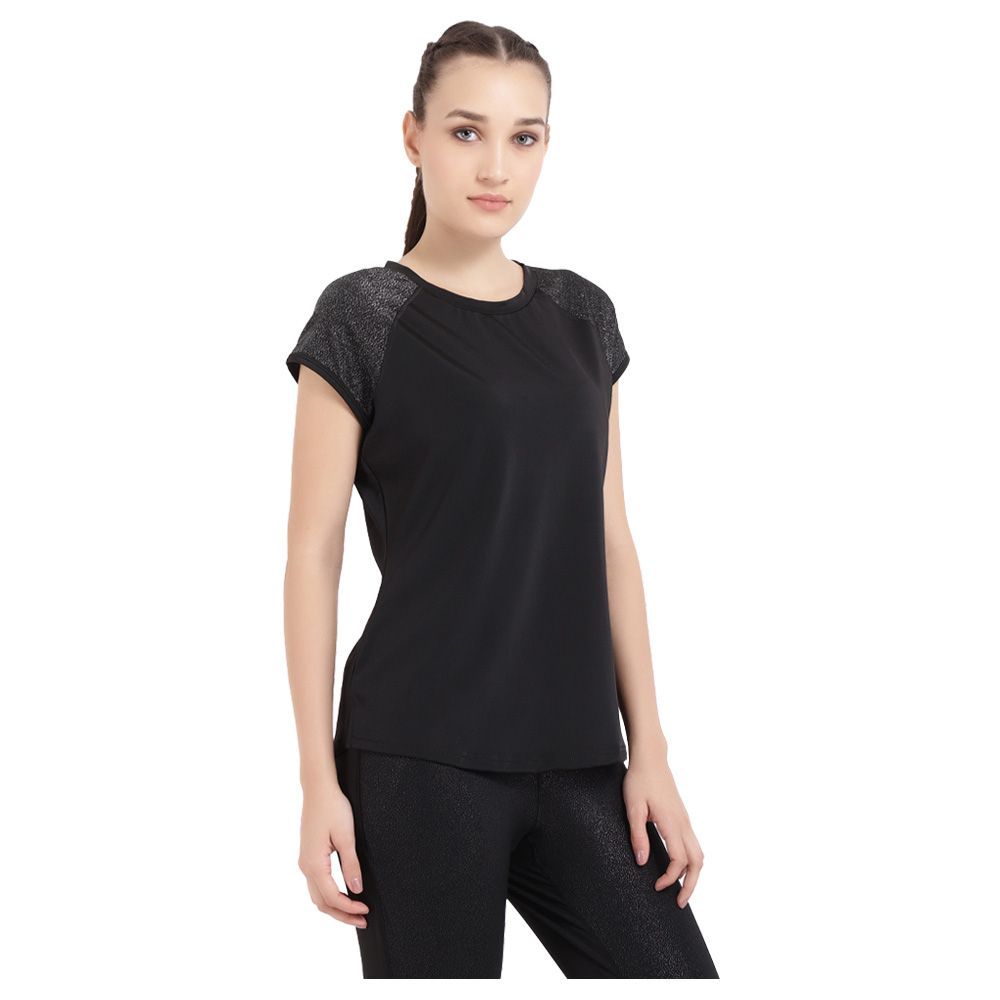 Studioactiv - Shimmer Feel Free Tee - Black