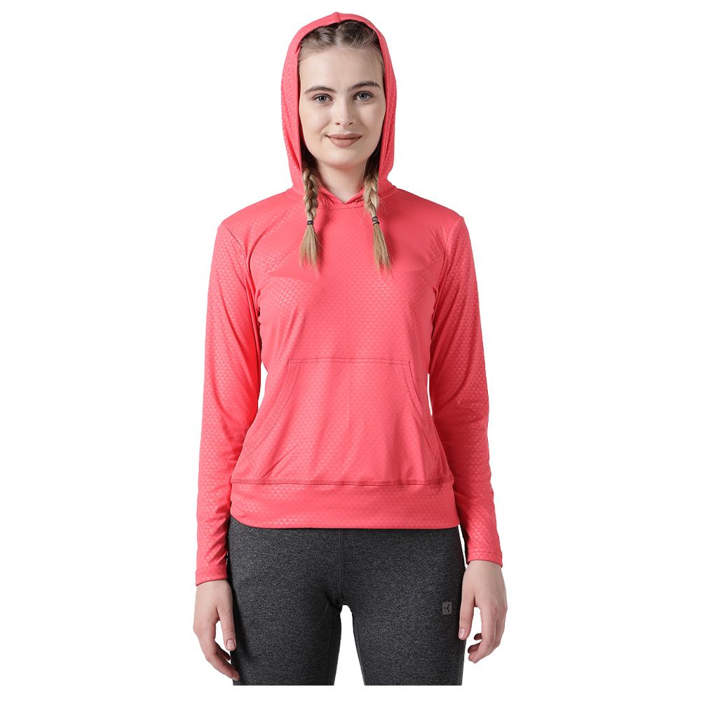 Studioactiv - Sassy Full Sleeves Hoodie - Coral