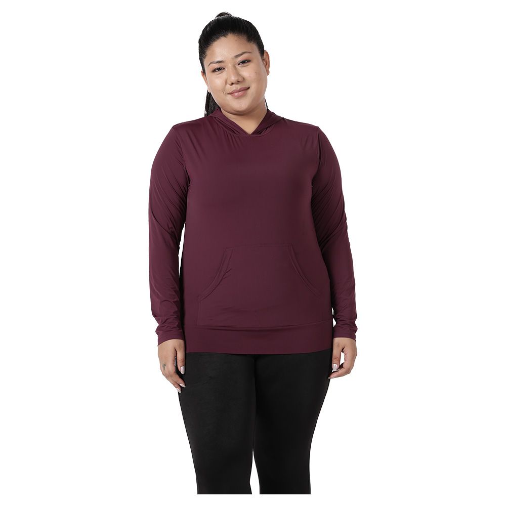 Studioactiv - Sassy Full Sleeves Hoodie - Maroon