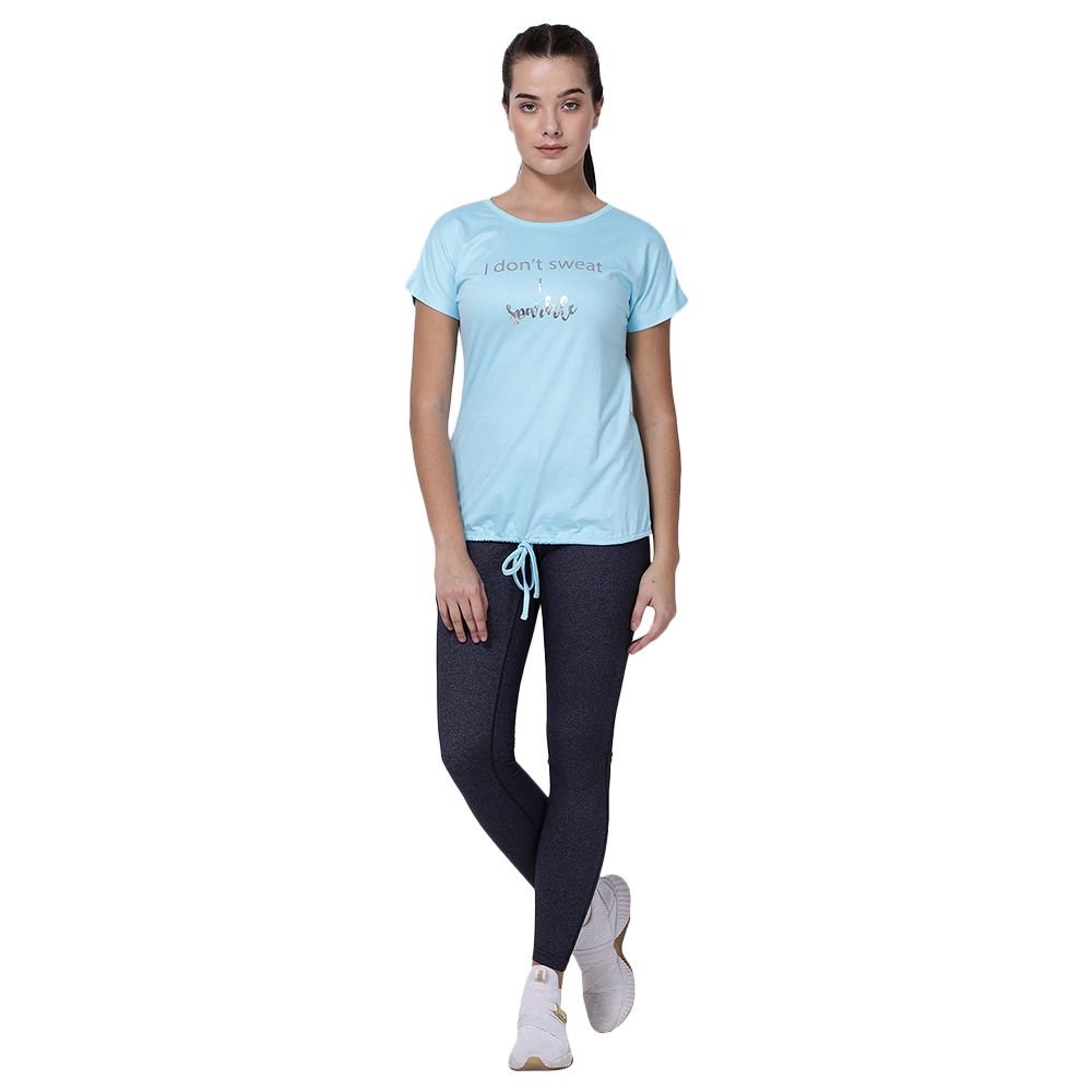 Studioactiv - Blue I-Sparkle Drawstring Tee