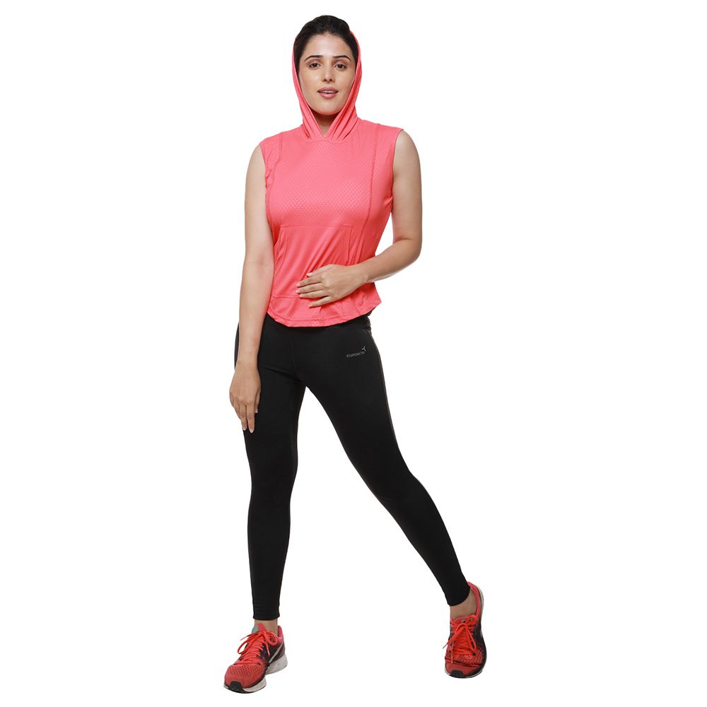 Studioactiv - Coral Sassy Sleeveless Hoodie