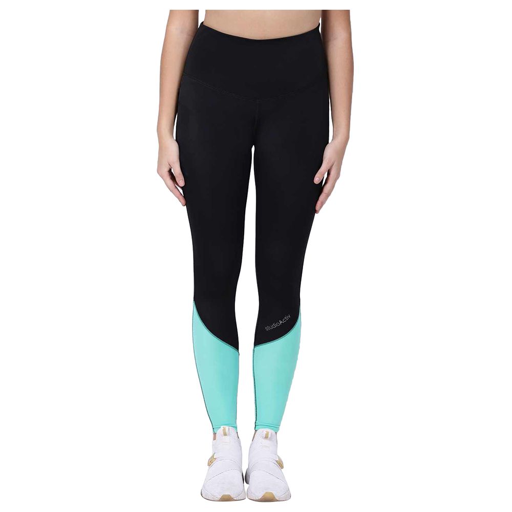 Studioactiv - Black Turquoise Style Diva Leggings