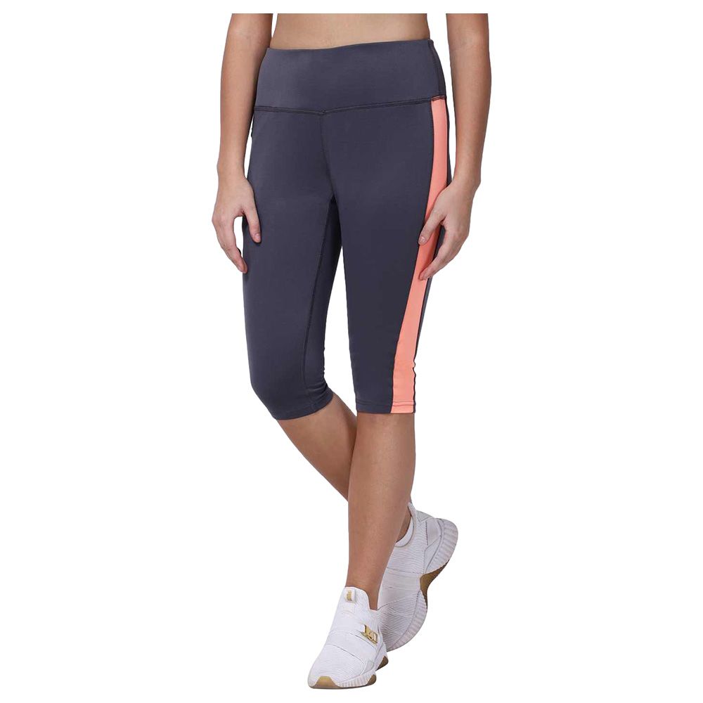 Studioactiv - Grey Neo-Orange Summer Breeze Capri