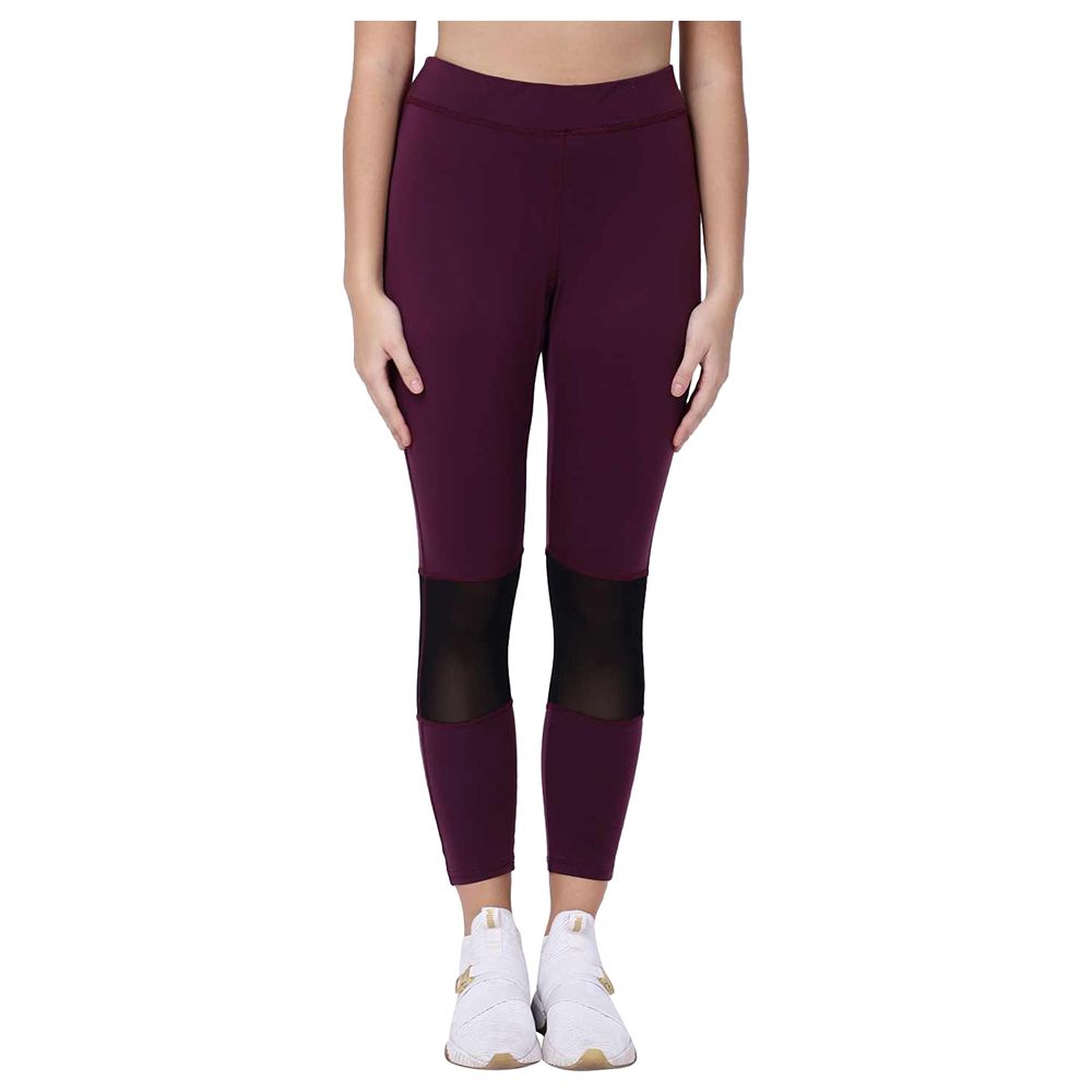 Studioactiv - Wine Black Mesh Tres Chic Leggings