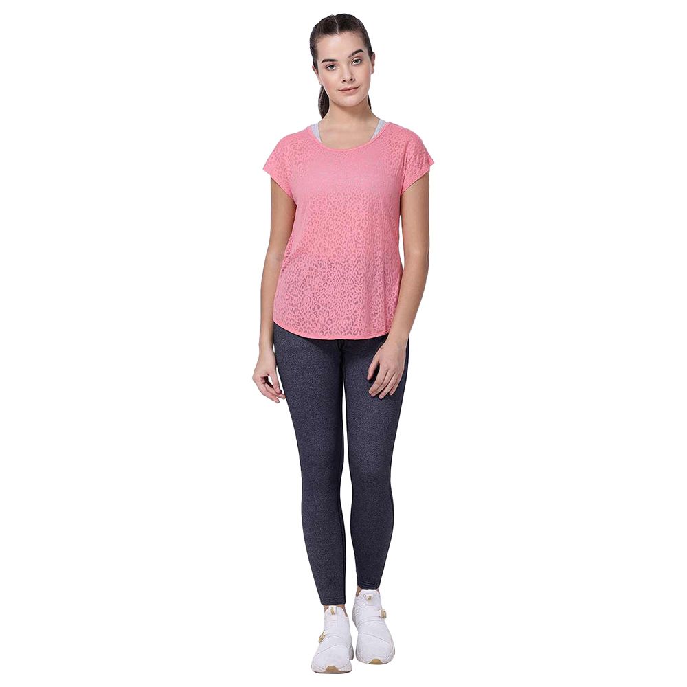 Studioactiv - Pink Burnout Sexy Back Tee