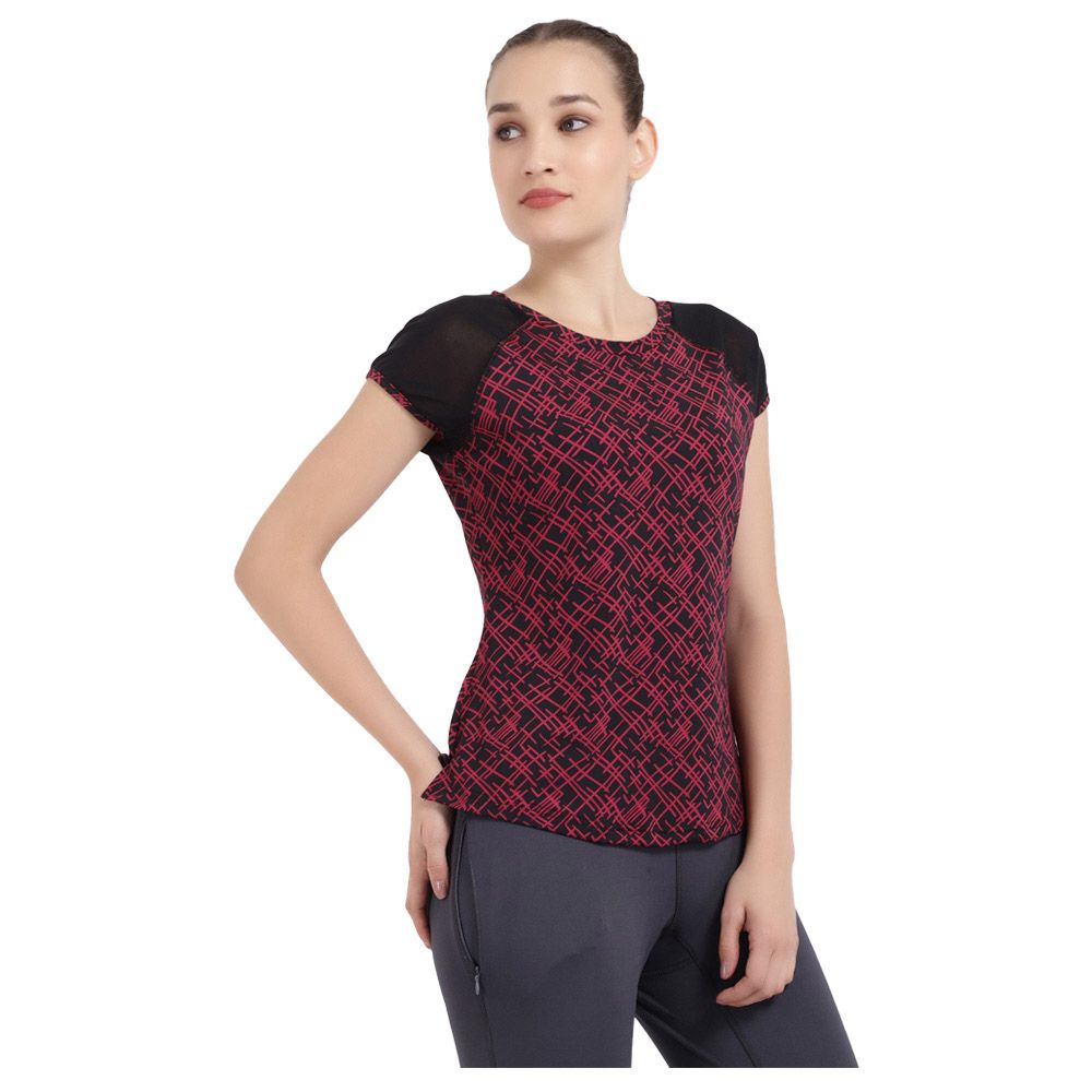 Studioactiv - Print Classy Lady Tee - Wine