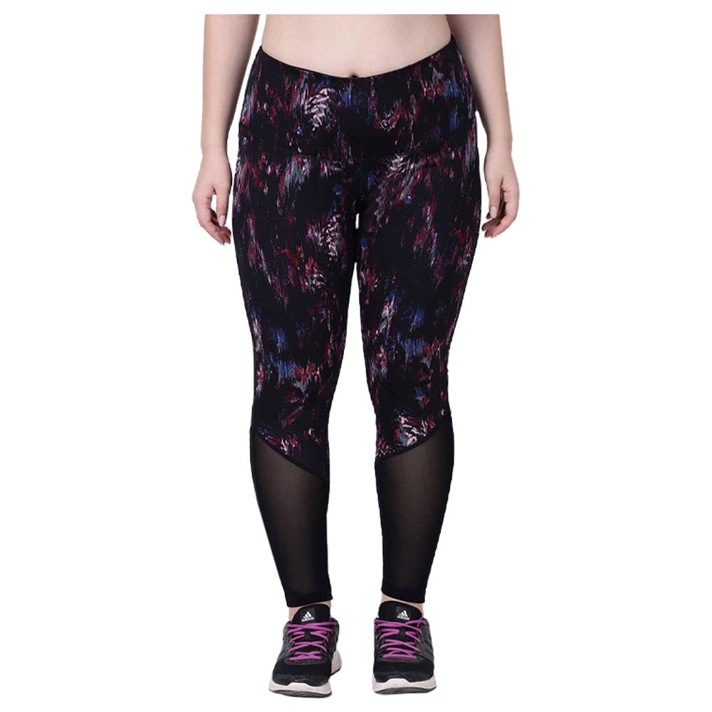 Studioactiv - Print Power Fashion Leggings Curvy - Black Pink