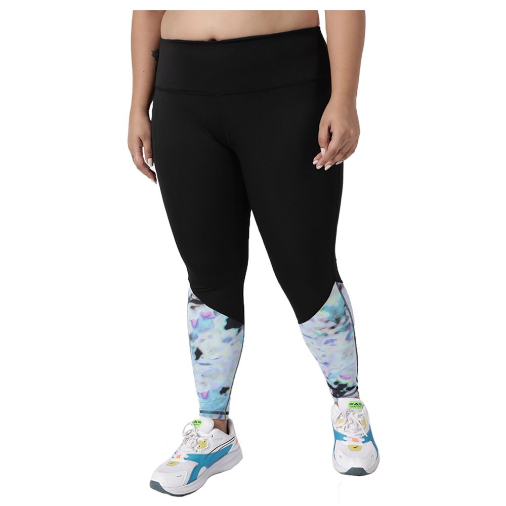 Studioactiv - Abstract Style Diva Leggings Curvy - Black