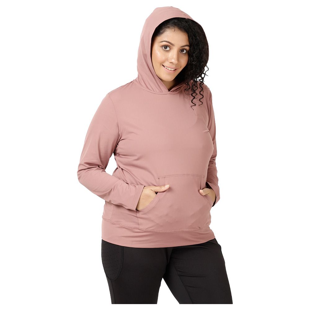 Studioactiv - Sassy Full Sleeves Hoodie Curvy - Dusty Rose